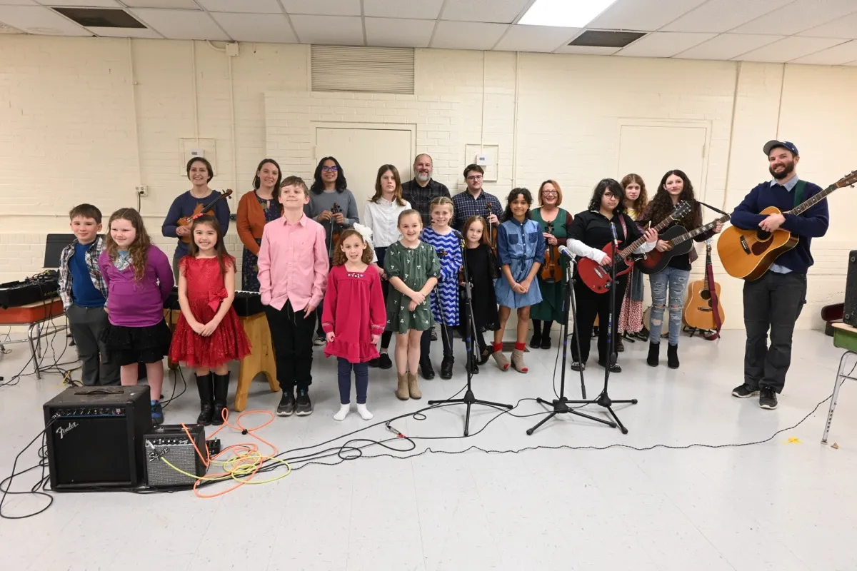 Children participating in CMDF music programs